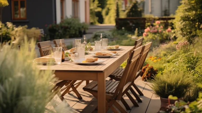 Gedeckter Tisch - outdoor